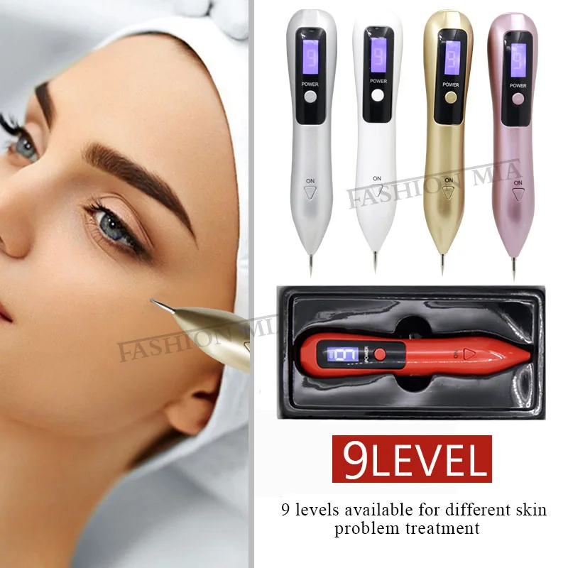 

9 level LCD Dark Spot Eraser Plasma Pen Mole Removal Spot Remover Pen Skin Wart Tattoo Removal Skin Care machine Beauty Care