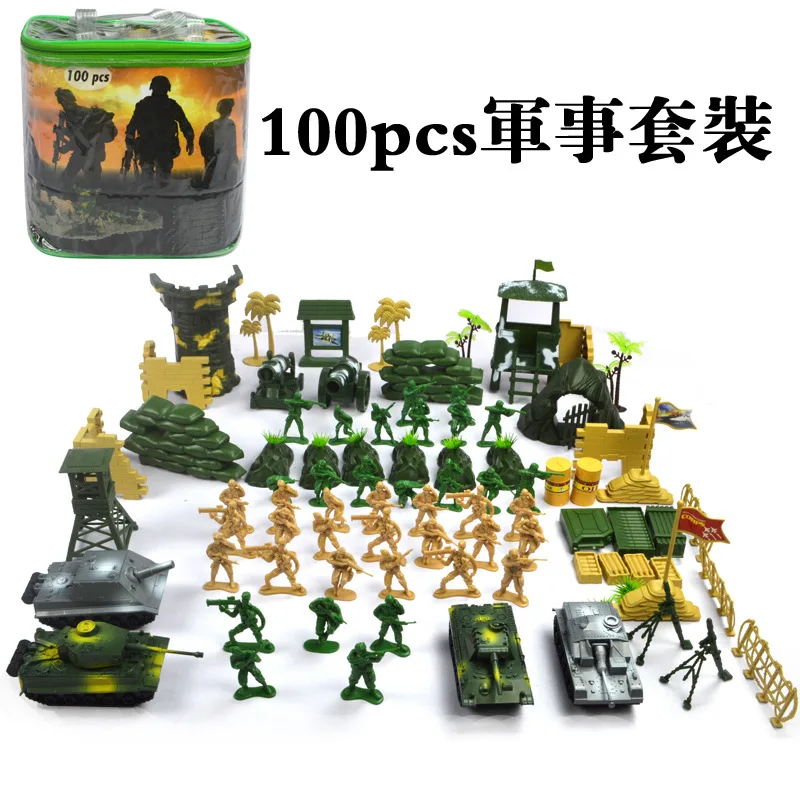 

DIY Military Toy Soldier Model Set Soldier Army Sand Table War Scene Boy Gift Educational Toy