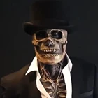 Креппи Скелет биохимическая Маска Косплей Ужас Череп Хэллоуин латексные маски реквизит для костюма