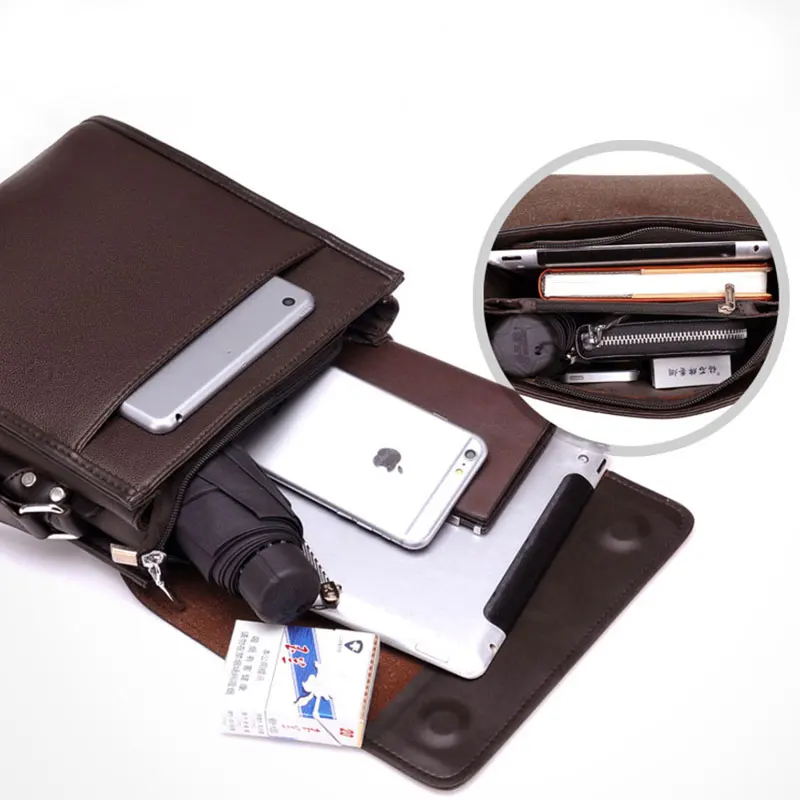 New Luxurious Men Messenger Bag Man Business Bag Crossbody Shoulder Bags Quality Brand Bag for Male Capacity Casual HandBag