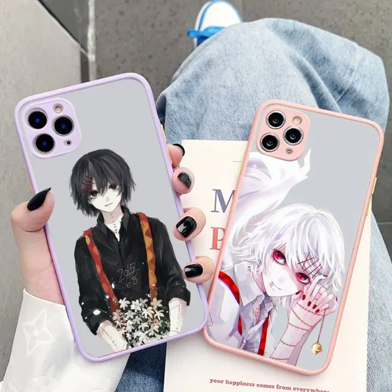 

Juzo Suzuya Tokyo Ghouls Phone Case for iPhone 13 X XR XS 7 8 Plus 11 12 pro MAX Translucent Matte Shockproof Case