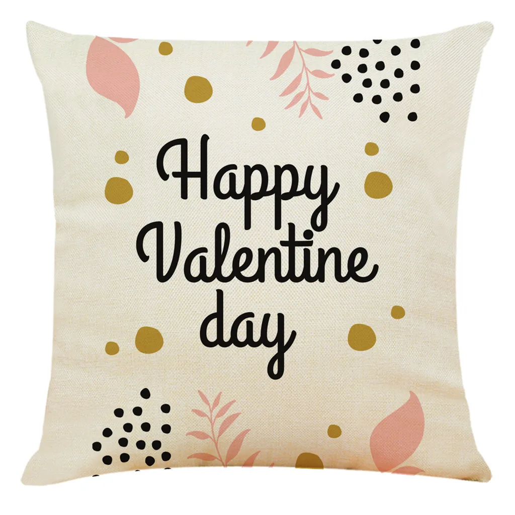 Счастливый День святого Валентина Подушка Чехол розовое Sweet Love (Сладкая любовь)
