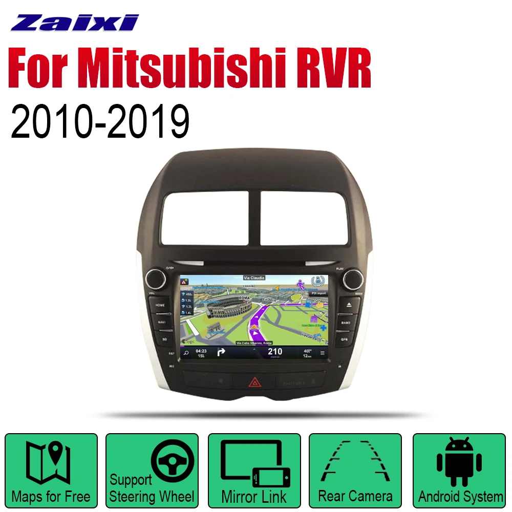 

Автомобильный DVD GPS навигатор ZaiXi Android для Mitsubishi RVR 2010 ~ 2019 проигрыватель навигация WiFi Bluetooth мультимедийная система аудио стерео EQ