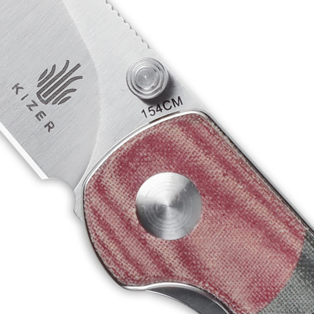 Складной нож Kizer V3587C1 с ручкой в стиле ППИ Микарта для повседневного