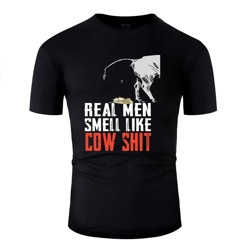 Забавная Мужская футболка с запахом как корова дерьмо мужская 2020 рубашки унисекс