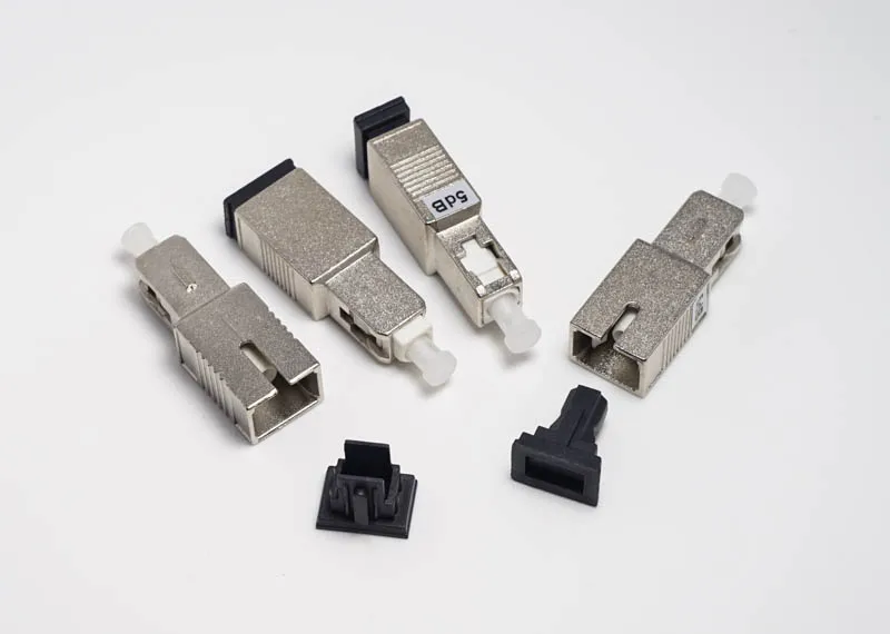 5PC SC/UPC Male to Female Simplex mode fiber optic Attenuator metal male Fiber Attenuator FTTH attenuator Adapter