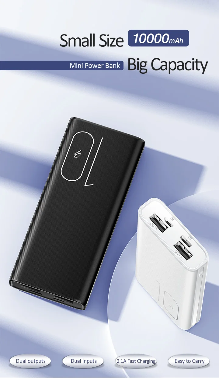 Внешний аккумулятор 10000 мА/ч для iPhone samsung, USAMS, внешний аккумулятор, повербанк, светодиодный дисплей, внешние аккумуляторы, быстрая зарядка, мини-Банк