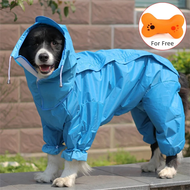 Impermeabile per cani di grandi dimensioni impermeabile per abbigliamento da pioggia tuta per cani