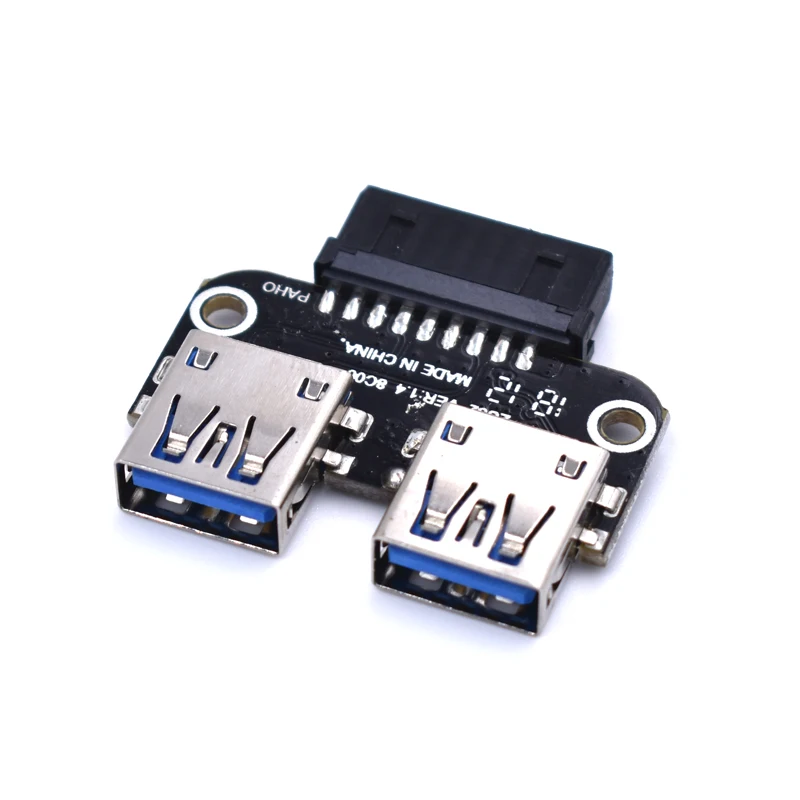 100 шт./лот материнская плата USB 3 0 Pinheader F 19pin/20pin к двойным женским портам t типа