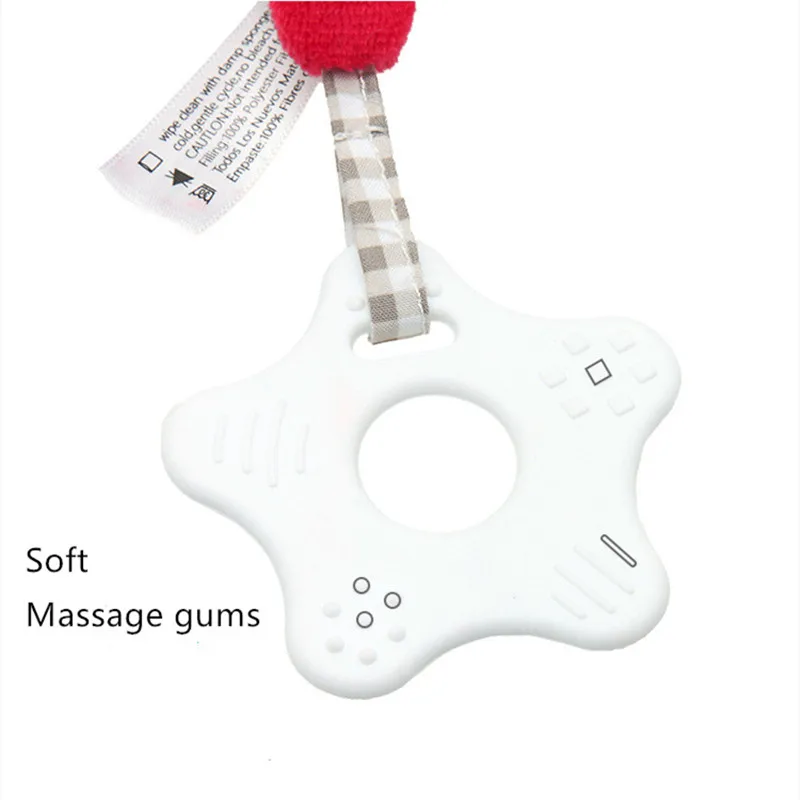 Детские милые мягкие плюшевые подвесной зажим куклы игрушки с Прорезыватель для