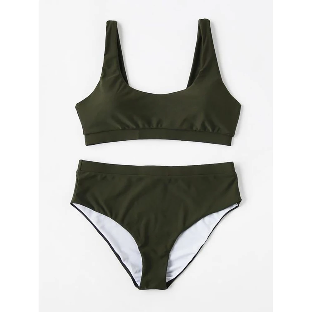 Новинка винтажное бикини женский купальник 2020 Холтер пуш ап набор ретро средняя