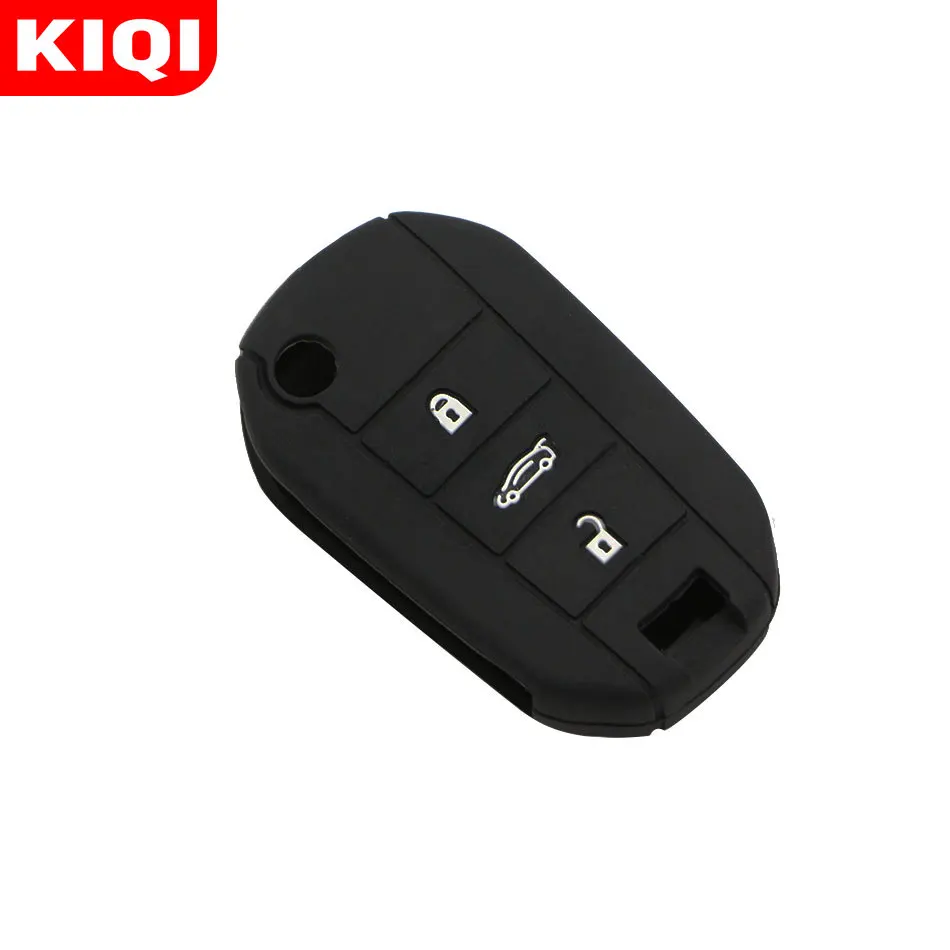3 кнопки силиконовой резины ключи чехол для Peugeot 3008 208 308 508 408 2008 Защитная крышка