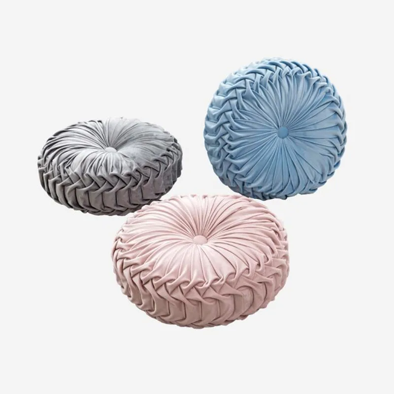 Плюшевая подушка ручной работы в форме тыквы круглая для кровати украшение