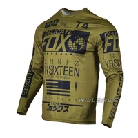 delicate fox jersey mx bmx dirt bike offroad long sleeve mens scooter t shirt nomad union enduro clothes t shirt
