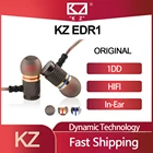 Оригинальные проводные наушники KZ EDR 1 с позолоченным корпусом и микрофоном, HD Hi-Fi наушники-вкладыши 3,5 мм, стереонаушники с басами для телефона