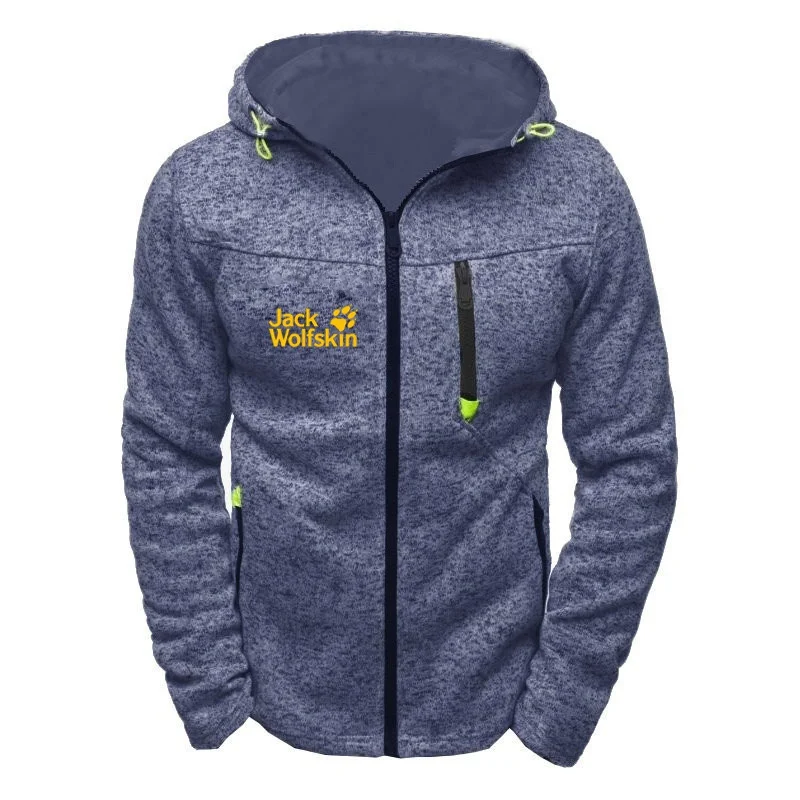 2021 брендовая Новая модная спортивная мужская Jack Wolfskin балахон свитшоты на молнии
