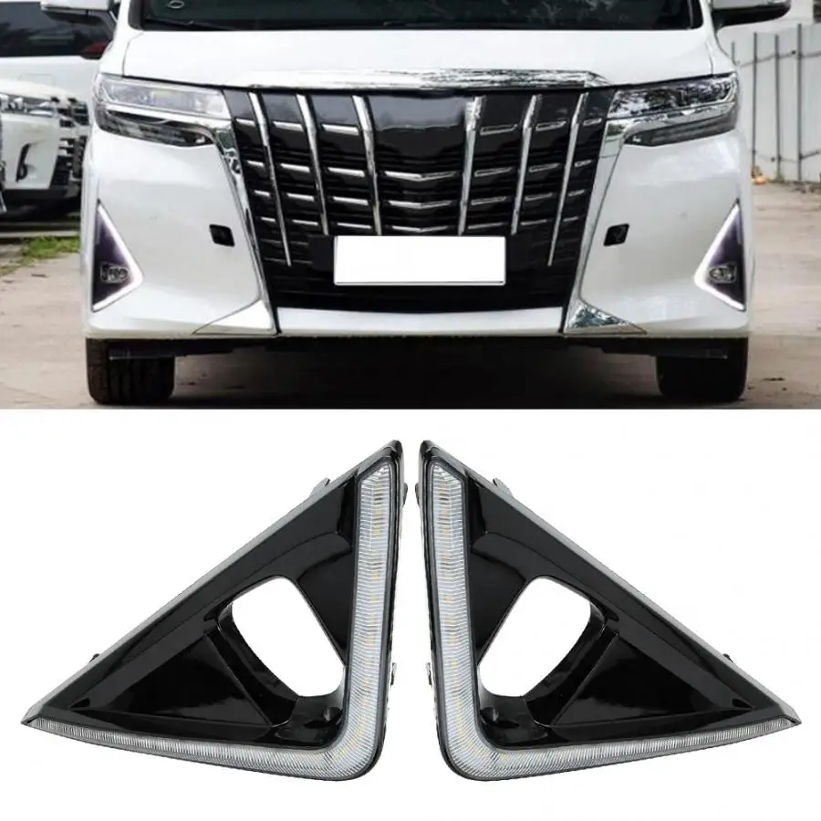 1 пара 12V светодиодный DRL 3 Цвета Автомобильные фары дневного света светильник