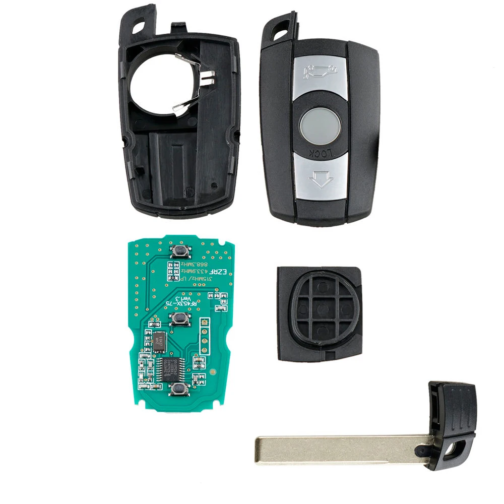 Замена дистанционного ключа автомобиля оболочки Keyless go Smart Remote 868 MHz Ключ для BMW 1/3/5