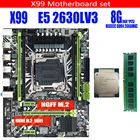 Комплект материнской платы X99 с процессором Xeon E5 2630L V3 LGA2011-3 1 шт. X 8 ГБ = 8 Гб 2666 МГц набор памяти DDR4