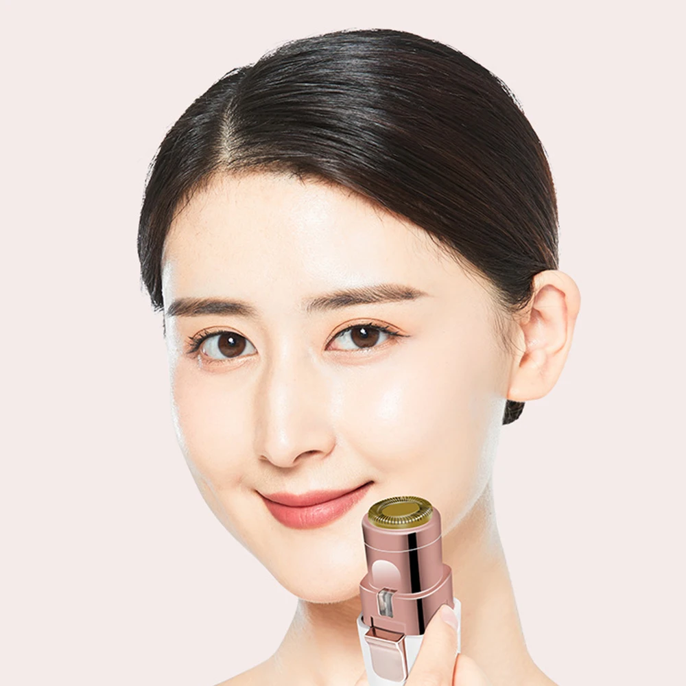 

2 IN 1 Electric Face Eyebrow Hair Remover Painless Trimmer Razor Facial Trimmer Electric Eyebrow Trimmers