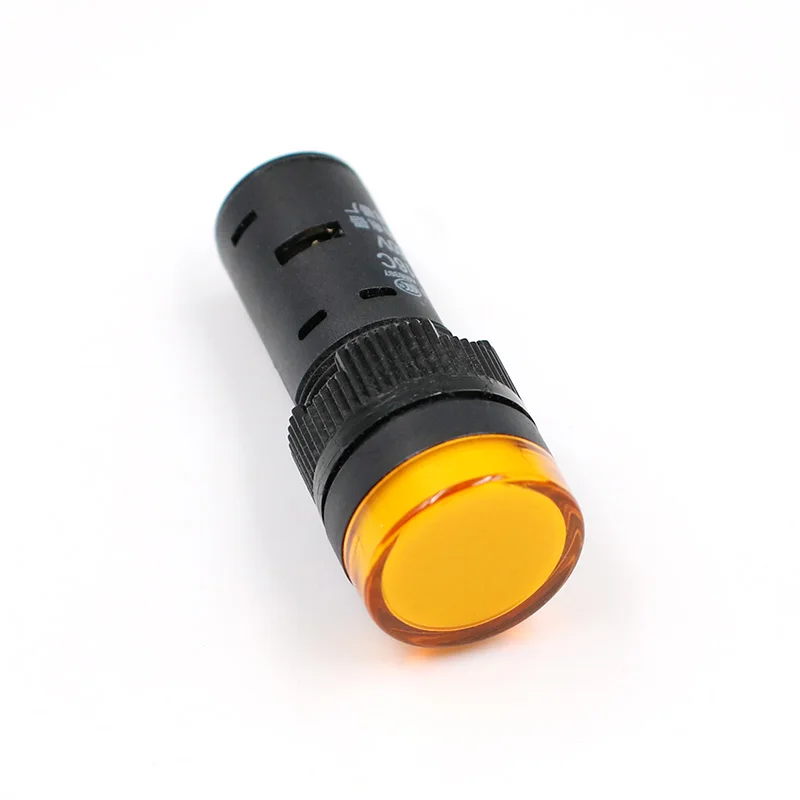 

Индикаторная сигнальная лампа, водонепроницаемая лампа дневного света, 16 мм, переменный/постоянный ток, 12 В, 24 В, 110 В, 220 В, 380 В, красные, зеленые, желтые, синие, белые светодиодные лампы 20 мА