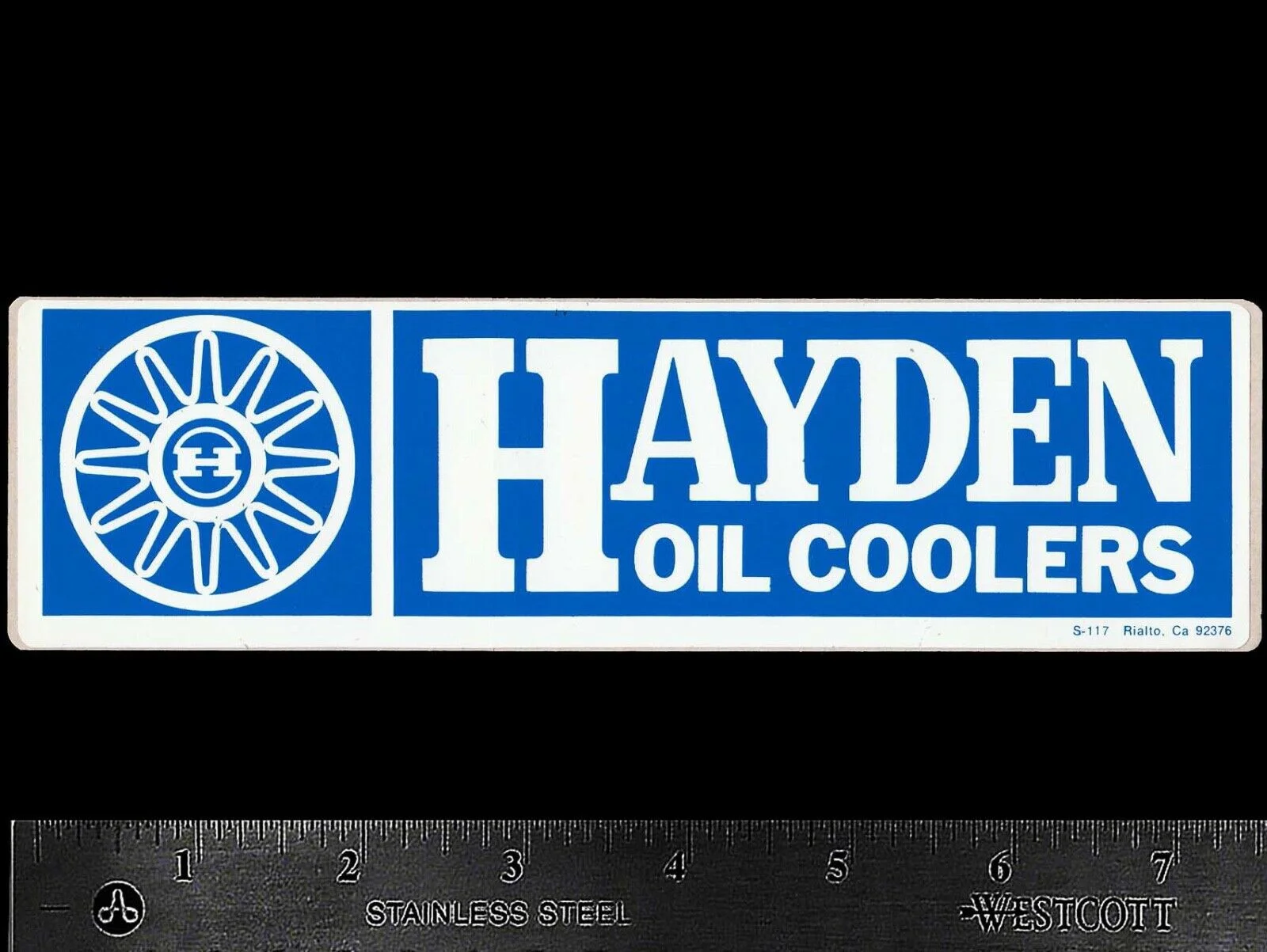 

Масляные охладители для x2 HAYDEN-оригинальная винтажная наклейка/стикер 1960s 70s Racing