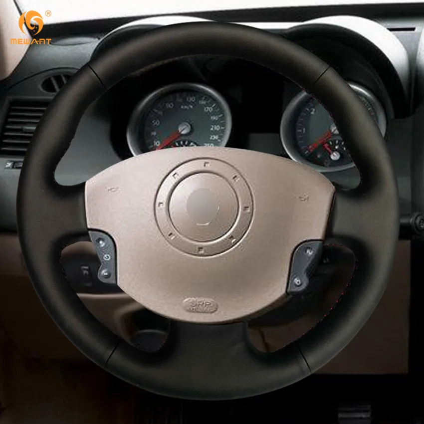 Чехол на руль из искусственной кожи для Renault Megane 2 2003 2008 Kangoo Scenic 2009|leather steering wheel