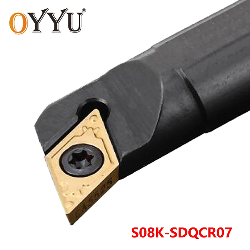 Oyu SDQCR твердосплавные вставки для держателя 8 мм S08K-SDQCR07 токарный станок с ЧПУ