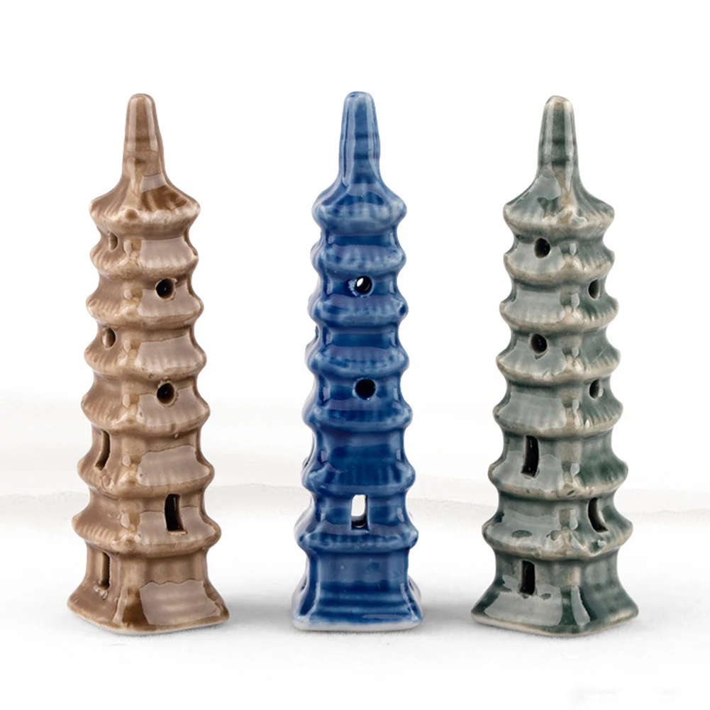 Китайский мини Керамическая бонсай Статуэтка скала Пейзаж орнамент имитация