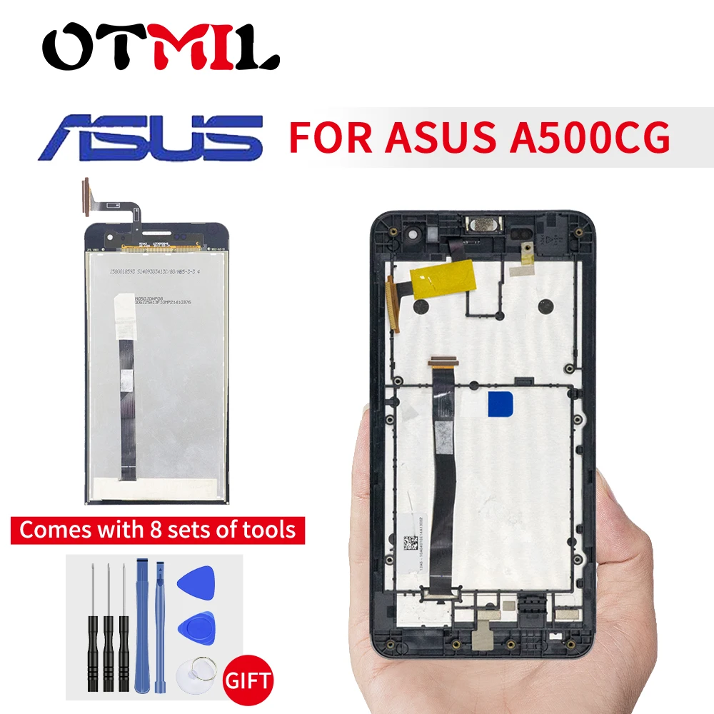 5 0 &quotоригинальный для Asus Zenfone A500CG ЖК дисплей сенсорный экран с рамкой A500KL lcd A501CG T00J