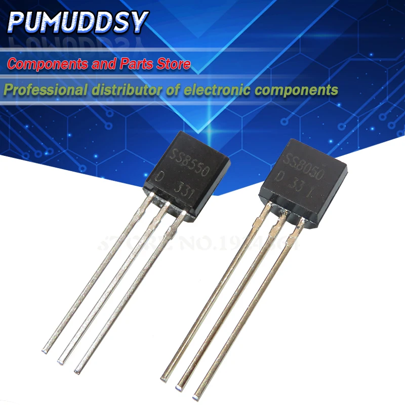 100 шт. 50 SS8050 + SS8550 транзистор NPN PNP TO 92 IC|Транзисторы| |