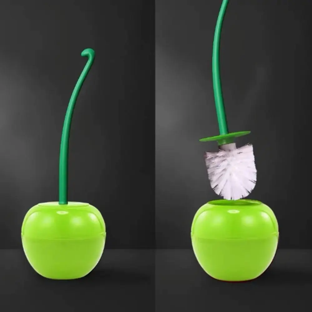 

Cherry Shape Lavatory Brush Toilet Brush Holder Set For Washroom Clean Tools Household Bathroom Accessories