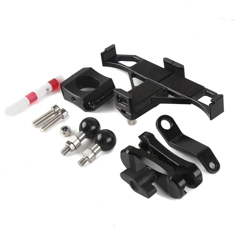 

Aluminium Bicycle Phone Holder Motorcycle Handle Navigation Fixed Bracket for 22mm Handlebar Riding Equipment