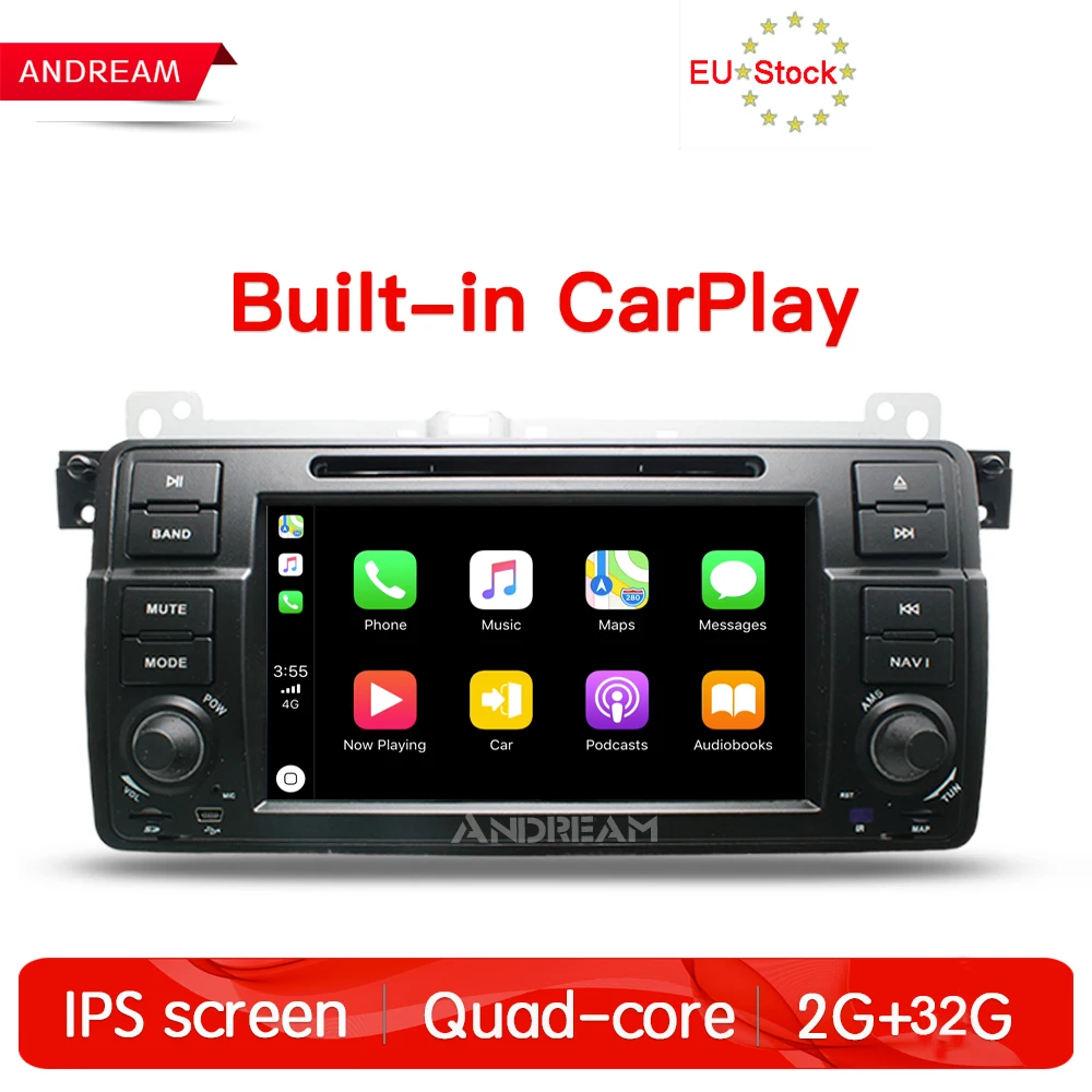 Встроенный Carplay Восьмиядерный 2G ram автомобильный dvd плеер стерео Android 8 1 радио gps
