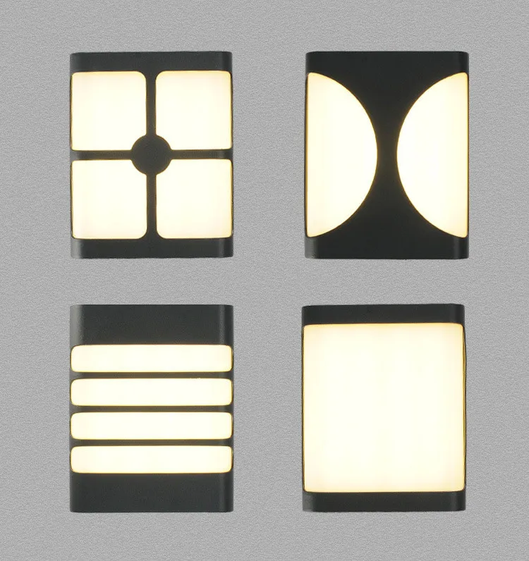 

Outdoor LED Wall Light Waterproof IP65 COB LED Porch Lights Modern Indoor Home Decor Plastic Wall Lamp for Yard Corridor light