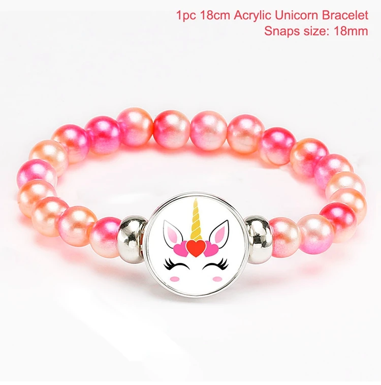 Unicorn bracelet C QIFU, новинка, заколка для волос, Декор, единорог, вечерние украшения, единорог, принадлежности для дня рождения, единорог, вечерние, сувениры, луки, цветные заколки для волос - Цвет: Unicorn bracelet C