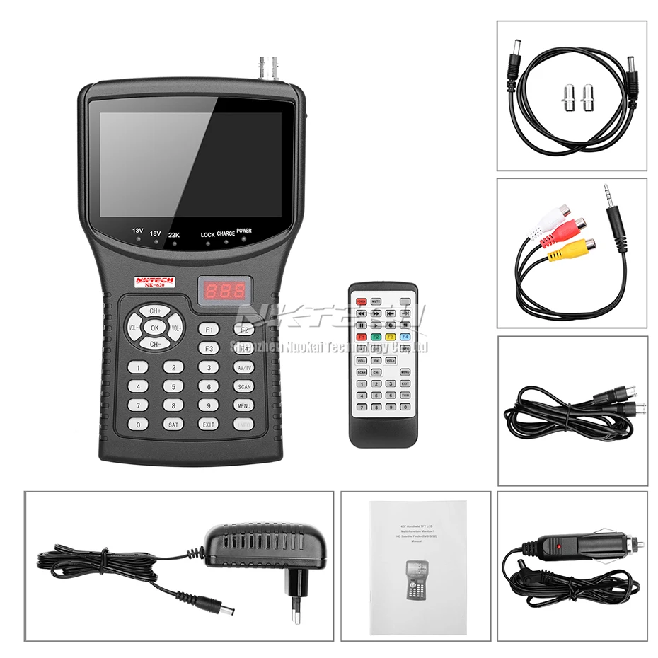Цифровой спутниковый ТВ сигнал NKTECH HD прибор для поиска цифрового сигнала тестер