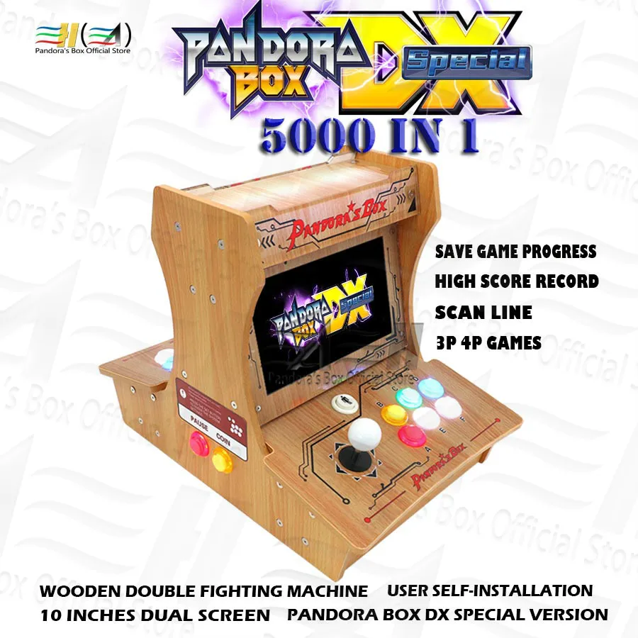 Pandora Box DX специальная версия 5000 в 1 деревянная Двойная Боевая машина diy мини