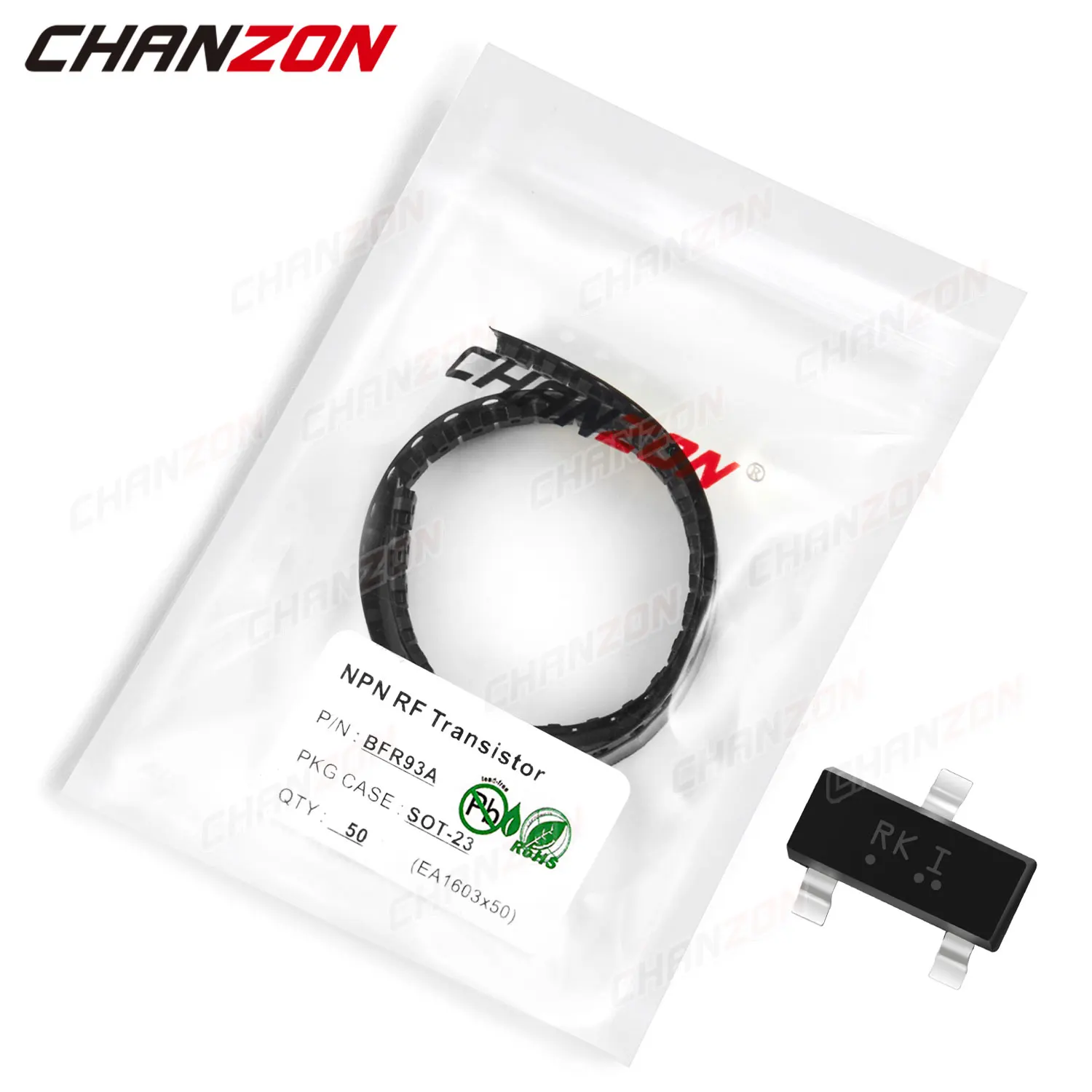 

100Pcs BFR93A SOT-23 SMD BFR93 NPN RF Transistor Bipolar Junction BJT Triode Tube Fets Mark RK Single DIY SMT Integrated Circuit