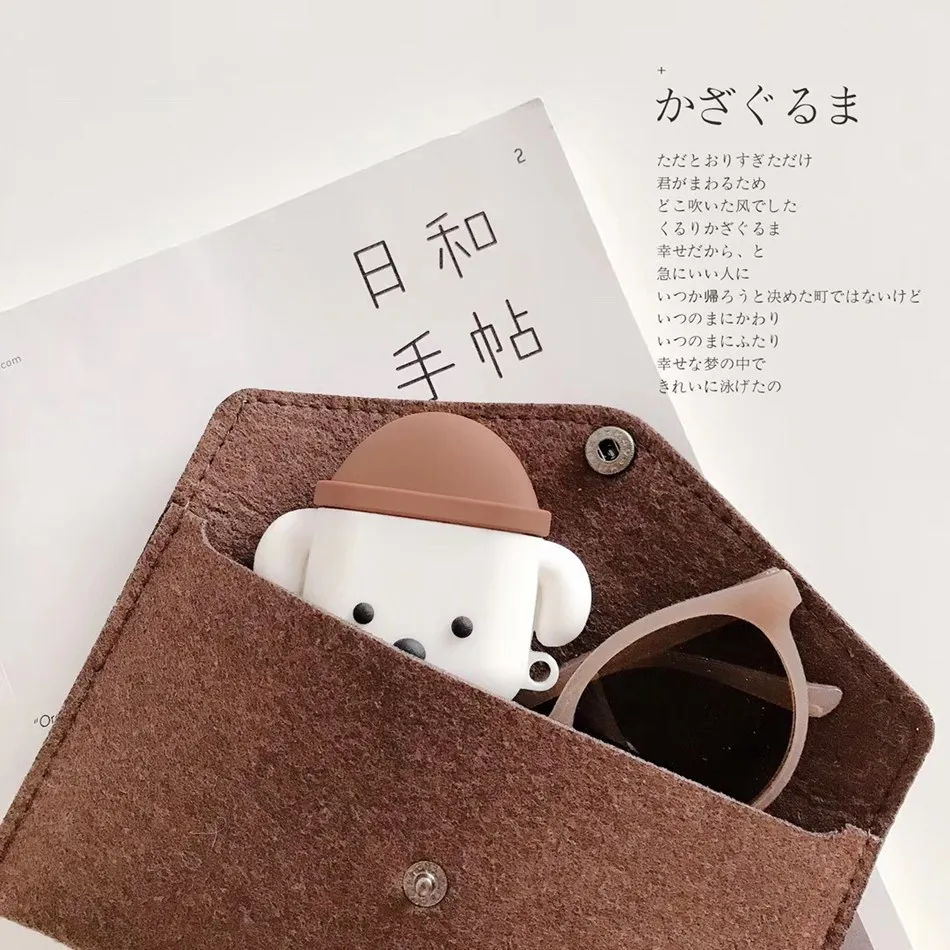 Чехол для наушников для AirPods чехол с мультяшным медведем силиконовый чехол для Apple Air pods 2 милые наушники сумка для Earpods чехол s аксессуары - Цвет: 535K
