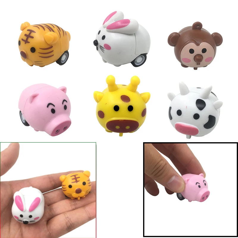 

10PcsCute Children's Models Mini Cartoon Inertial Car Engineering Vehicle Kawaii Pull Back Car Fall Vehicle Toys bmx