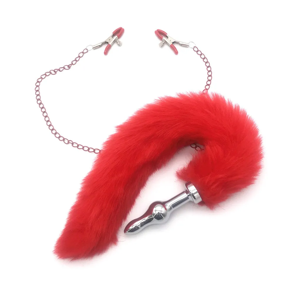 Женские гей игры для взрослых секс игрушки лисий хвост Анальная пробка товары SM