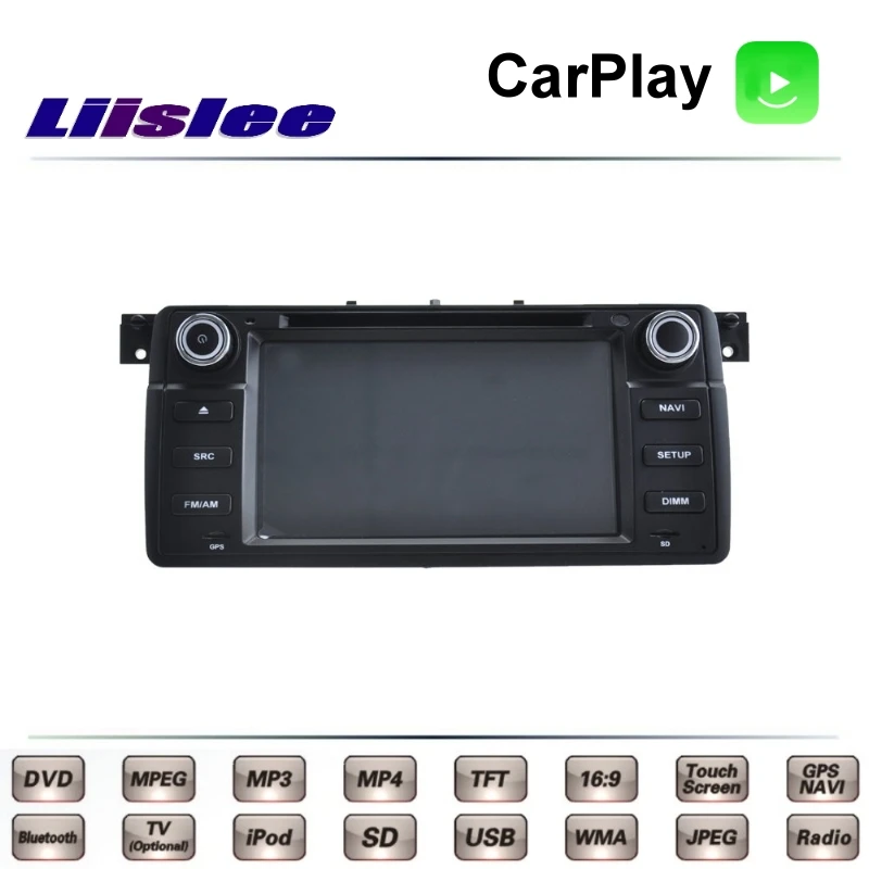 Автомагнитола Liislee Navi для BMW 3 E46 316 318 320 323 325 328 330 M3 GTR мультимедийный ТВ DVD GPS радио
