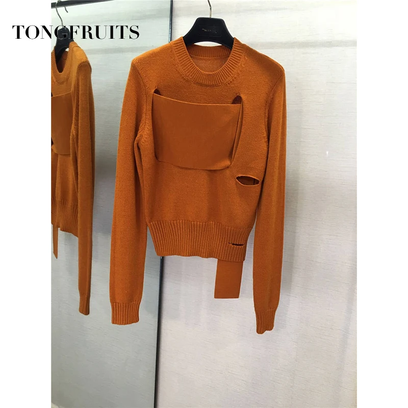 Женские однотонные свитеры осень-зима с длинным рукавом Femme шерстяной пуловер