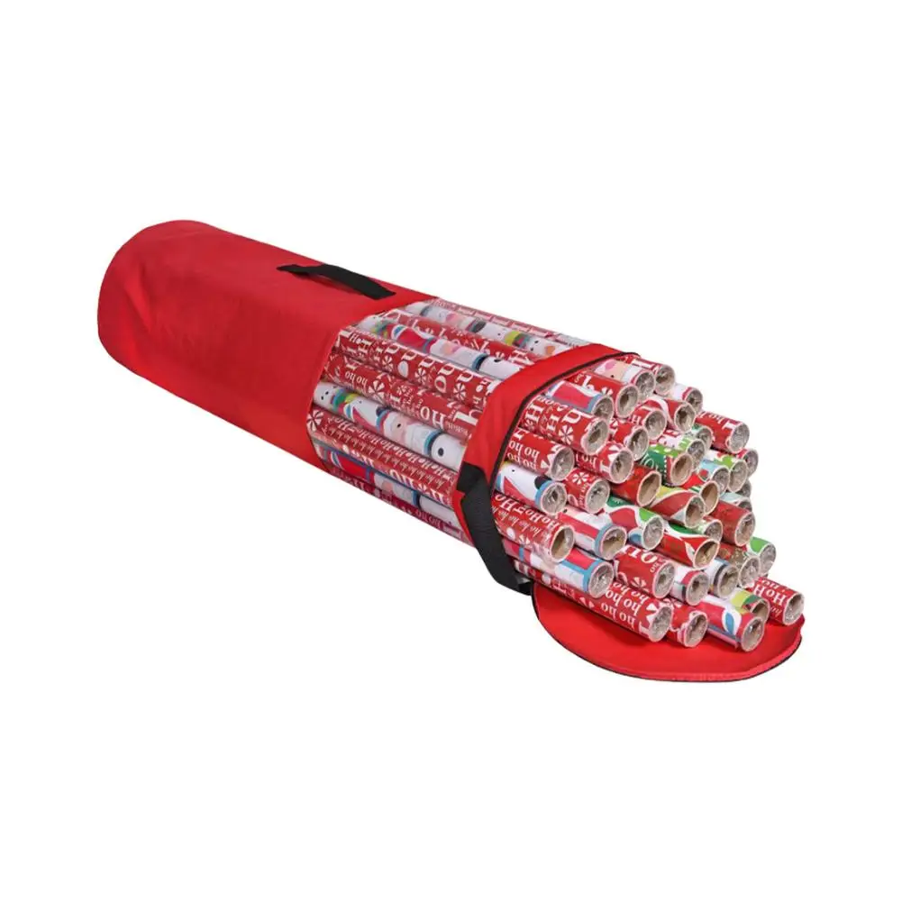 

Portable Oraganizer For Storing Gift Wrapping Paper Underbed Storage Christmas Gift Wrapping Organizer Storage Bag With Roller