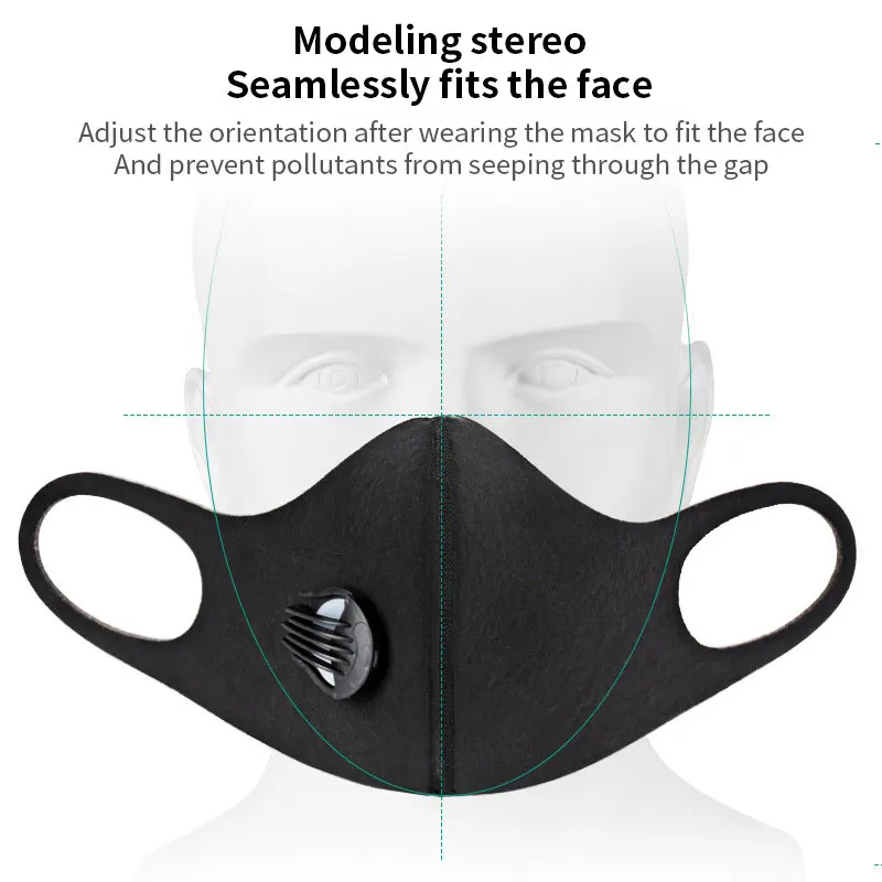 

Face Protective Mask Anti Pollution PM2.5 Mouth Mask Anti-Dust 5 Layer Filter Reusable Mask Cotton Unisex Reusable Masks