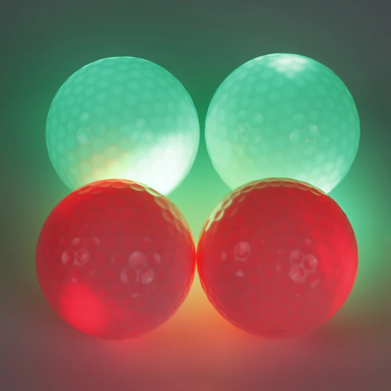 

Golf Equipment 4pcs LED Ultra Bright Balls For Night Training Golf Practice HY10