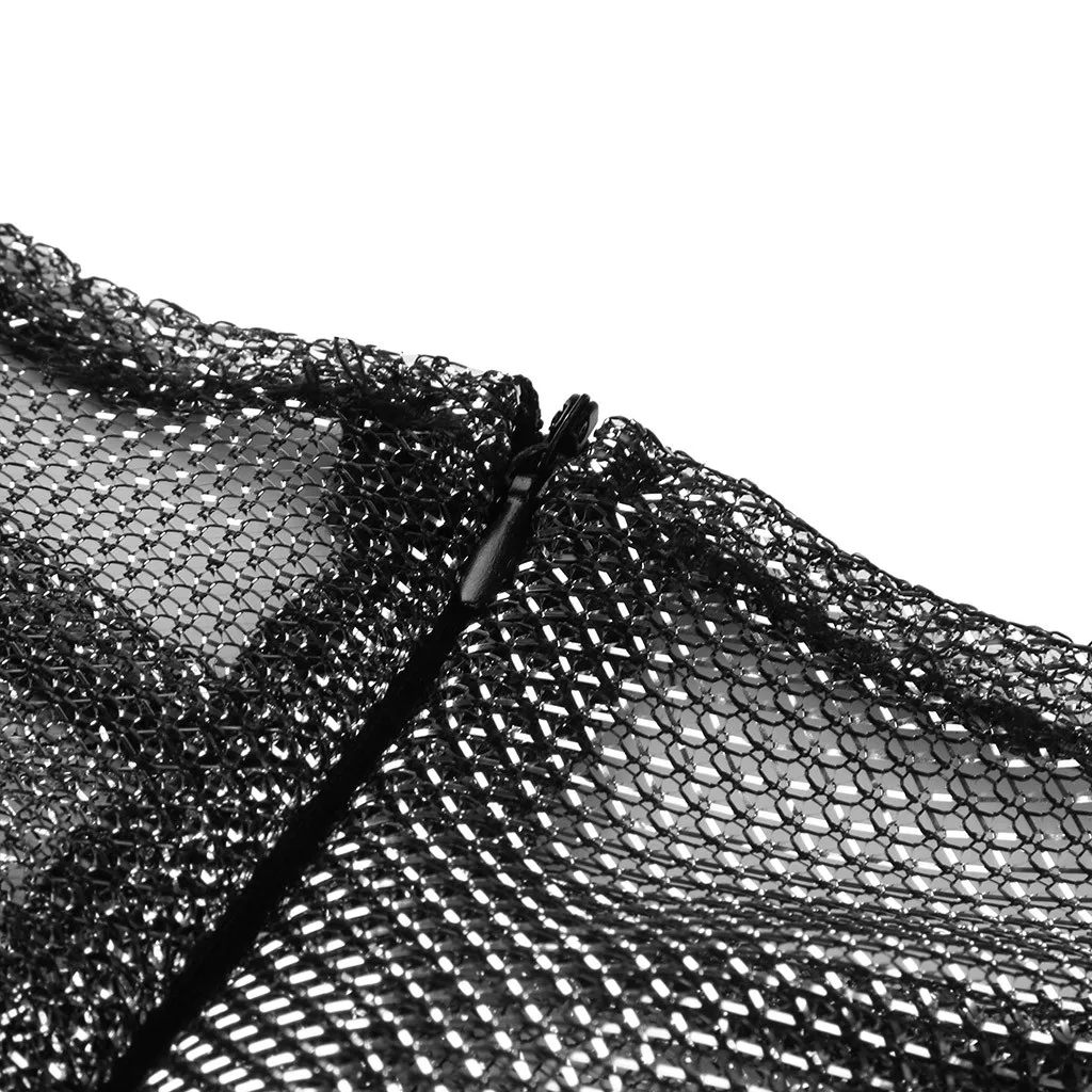 

Winter Party Dress Women Solid Sparkling Perspective Mesh Sexy Dress Long Sleeve Fishtail Maxi Black Dresses Vestidos Femme