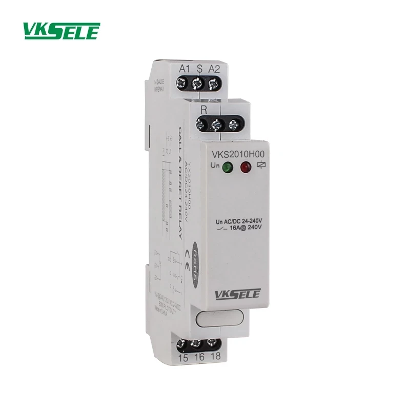 

VKS2020 5A 16A 12V 24V 110V 220V 240V VKS2 Series DPDT Call Reset relay