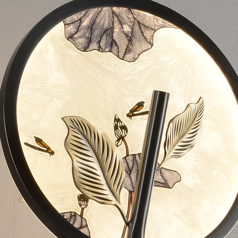 

New Chinese style wall lamp simple modern bedroom bedside lamp Chinese style living room background wall lamp